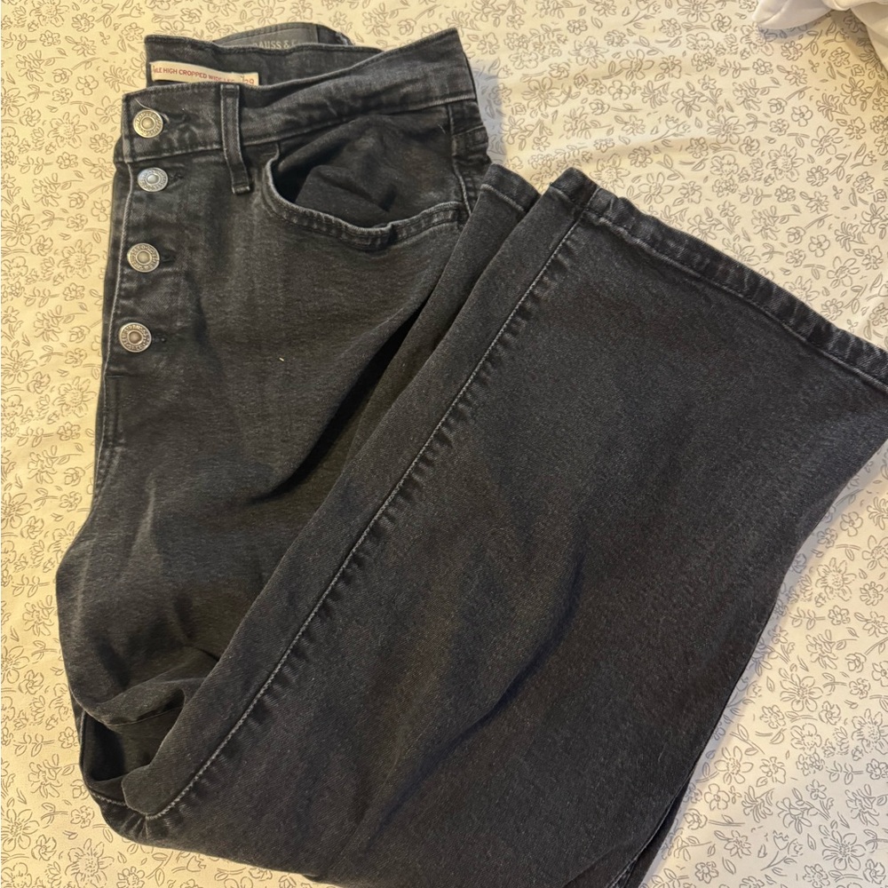 Levi’s Mile High Cropped Wide Leg Jeans